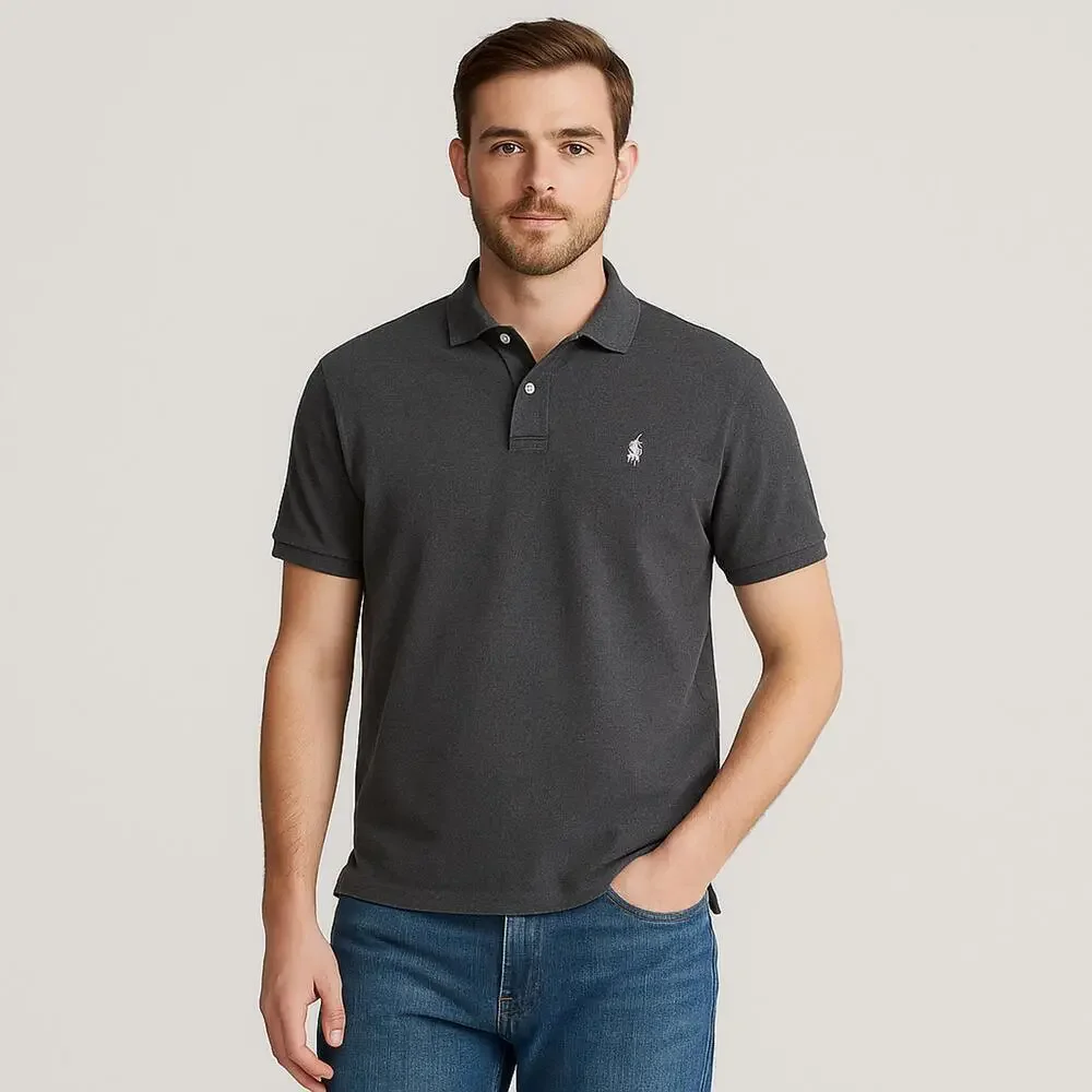 Polo Ralph Lauren Classic Fit Short Sleeve Polo Men's Size XL Dark Grey